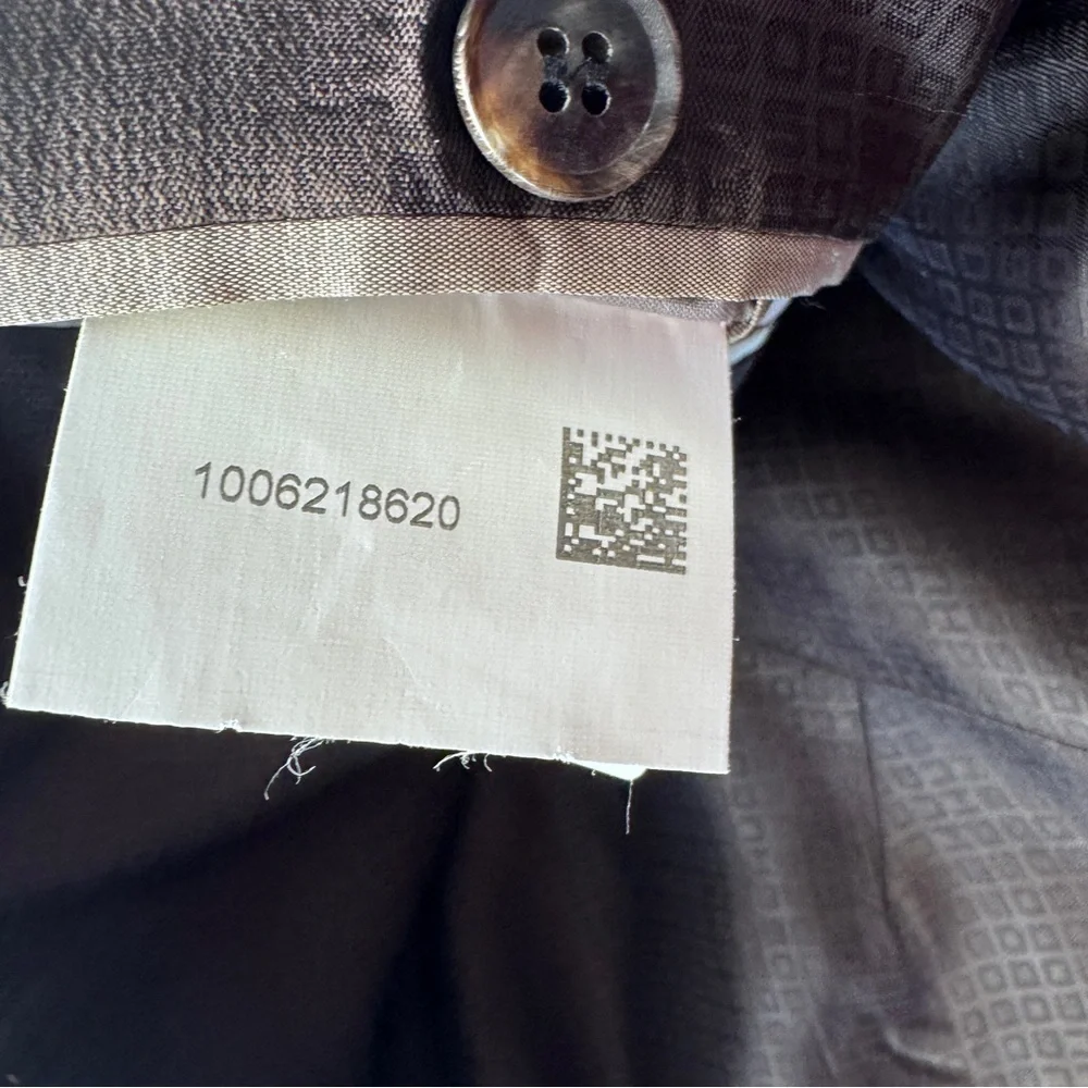 BOSS Hugo Boss Pasini1 Virgin Wool Blazer Sport Coat Brown Gray 40R